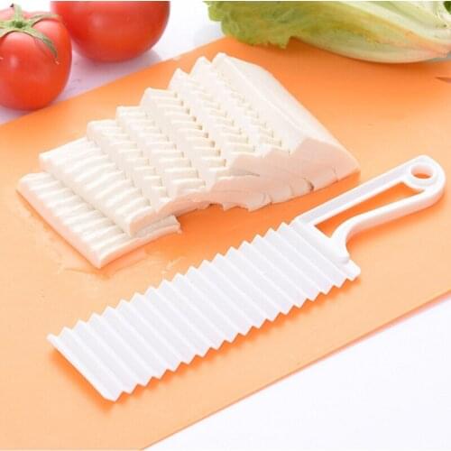 DIY Tofu Cutte Creative Wave Corrugated Slicer Cheese Kitchen Gadget Tofu Maker Mold Kit 2pc/lot