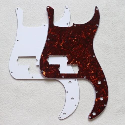 Donlis USA standard 3ply white 4 string P bass pickguard tortoise color with screws