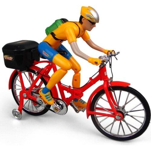 Electric Toys Bicycles Electric Character Bicycles kids Music Luminous Diecast Toy Vehicle Hiking Man Foldable Toy