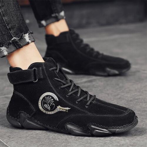 Kalorzze Men's Motorcycle Boots