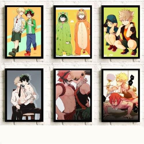 Nordic Style Wall Art Painting Anime Boku No My Hero Academia Poster Living Room Home Decor Art Kids Room Printed Canvas Picture