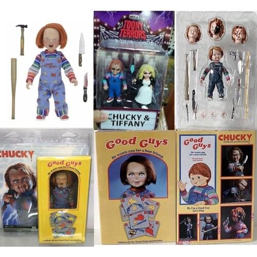NECA Bride Of Chucky Ultimate Chucky Tiffany Gets Lucky Action Figure Toy Doll Gift For Kids