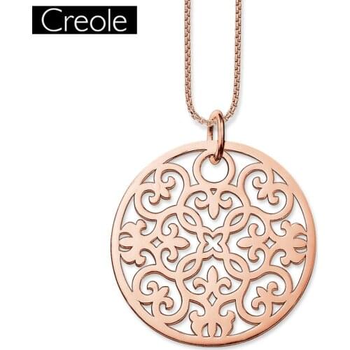 Necklace Rose Gold Color Ornament Link Chain Soul Gift For Women, Europe Style Glam 925 Sterling Silver Fashion Jewelry