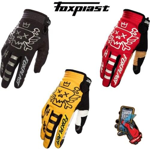 FOXPLAST Touch Screen Motocross Glove MTB ATV Mountain bike Dirt Gloves Outdoor sports GLOVE Moto MX DH Racing Motorcycle Gloves