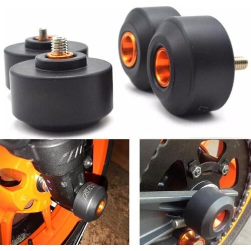 Front Rear Axle Wheel Protector Slider Crash Pads Fit For KTM DUKE 125 200 2012-2018 DUKE 250 2016-2018 DUKE 390 RC 200 250 390