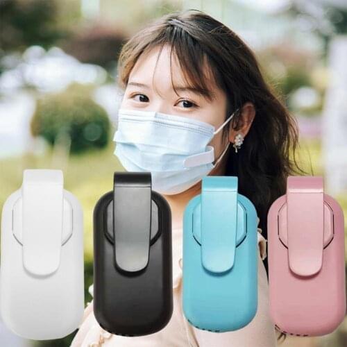 Personal Breathe Mask Radiator Cooler Wearable Air Purifier Air Face Fan USB Mini Portable Mask Clip Fan Electric Air Conditioni