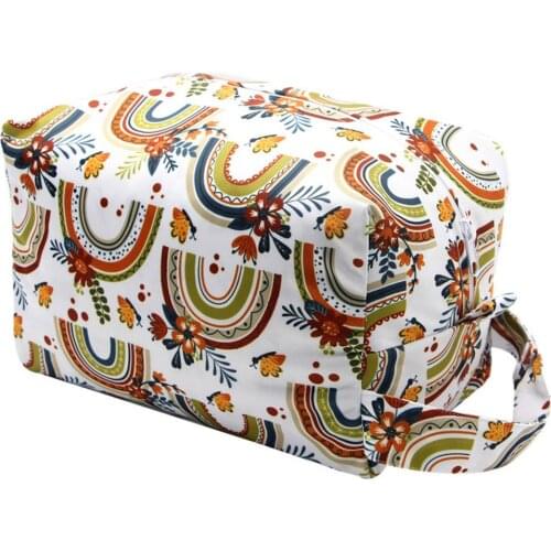 Baby Diaper Pods Baby Diaper Bag Reusable Waterproof Fashion Prints Wet Dry Nappy Zipper Handbag Diaper Storage Bag