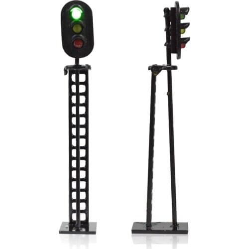 Signal light HO scale Model Railway & Building Layout traffic signal LED lights 12V Led Model