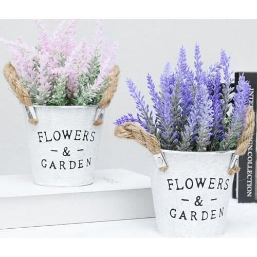 TOPATY Artificial Potted Flowers