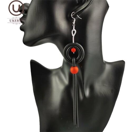 UKEBAY New Pearl Tassel Earrings For Women Long Earrings Rubber Jewelry Handmade Ethnic Earring A Pair Of Ear Rings Wholesale