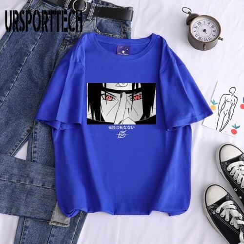 URSPORTTECH Summe Men Tshirt Print Anime Manga Casual Short Sleeve T shirt for Men Oversized T-Shirt Women Clothes Tops Tee