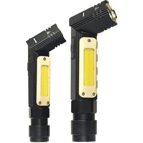 Z1/Z2 Rotation Head COB White Red Light LED Flashlight Waterproof Build in Battery USB Rechargeable Torch Magnet Tail Work Lamp