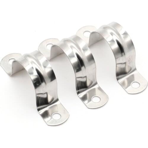 Stainless steel saddle clamp tube clamp saddle clamp fixed clamp buckle non-calibration to do thickening