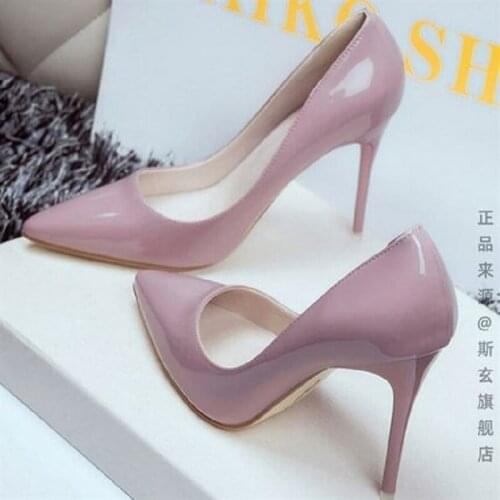 Fall 2020 new stiletto pointed shallow mouth womens single shoes versatile high heels fashionable and comfortable womens shoes