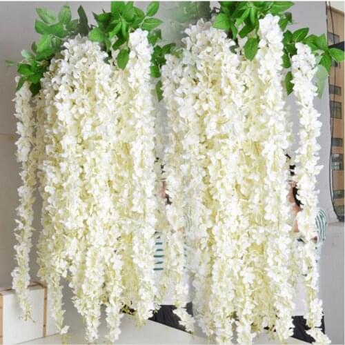 1pcs 30cm Home fashion artificial hydrangea party romantic wedding decorative silk garlands of artificial flowers silk wisteria