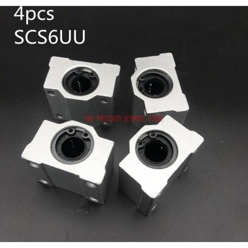 2019 Limited Linear Rail AXK Cnc Router Parts 4pcs/lot Free Shipping Sc6uu Scs6uu 6mm Linear Ball Bearing Block Cnc Router