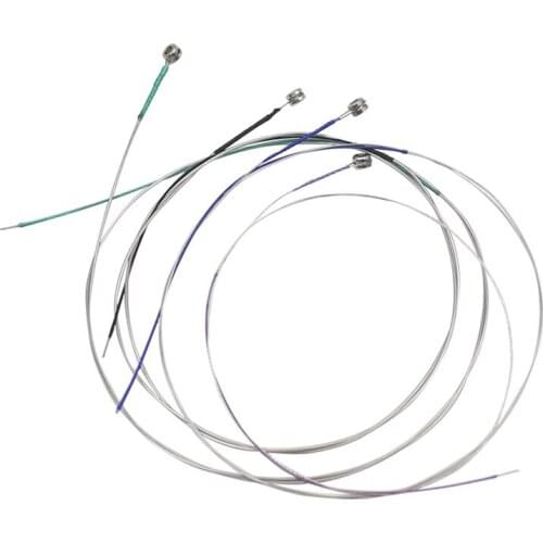 4 Pcs E-D-A-G Violin String Set Ball End Violin Accessor Sliver Parts Accessories