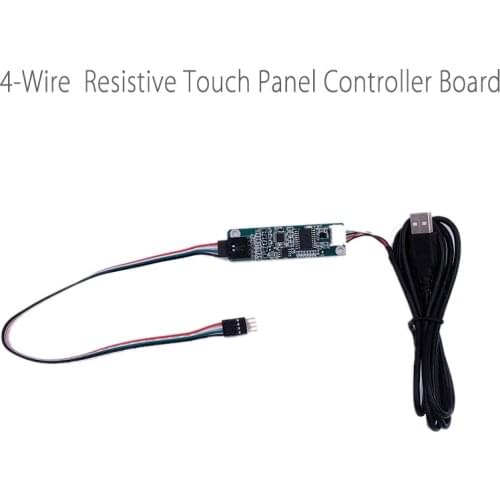 7-19 Inch New 4 Wire 4-Wire Resistive Touch Screen Panel USB Port Driver Controller Board DIY Kit LCD Display