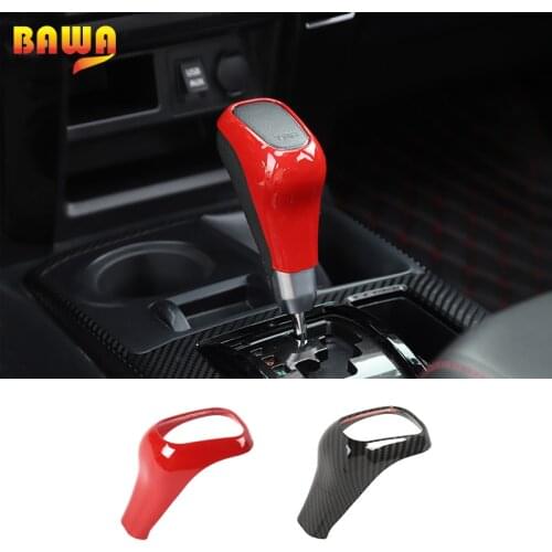 BAWA ABS Car Interior Speed Shift Knob Gear Stick Decoration Trim Ring Cover for Toyota 4Runner 2010+ Vehicle Parts