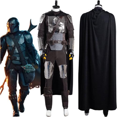Fast Shipping Star Cosplay Beskar Armor Cosplay Costume Coat Uniform Outfits Halloween Carnival Christmas Suit Boy Gift