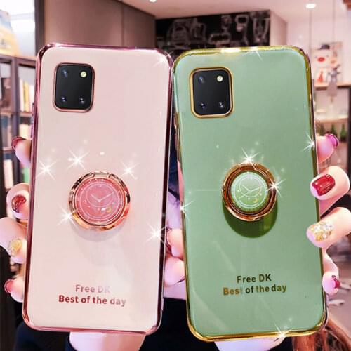 Holder Case For Samsung Galaxy Note 10 Lite Case Soft Silicone Stand Cover For Samsung S10 Lite 2020 Case Shockproof Note10 Lite