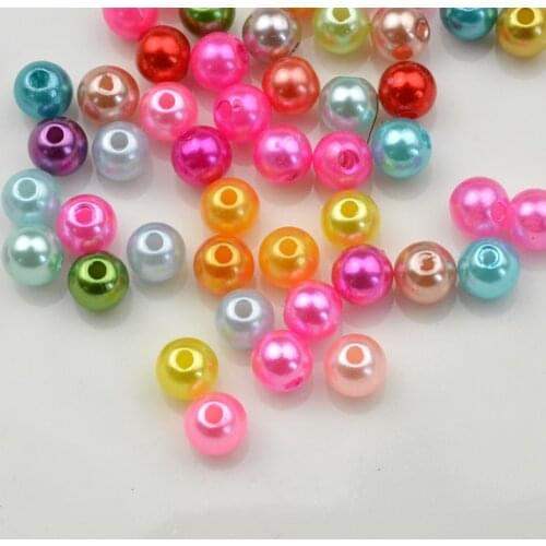 FLTMRH 100pcs 3mm Round ABS Cheap SImitation Pearls White Beads Handmade DIY Bracelet Jewelry Accessories Making Wholesale