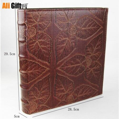 5 Inch Foto Album 500 Insert Photos Albums 3R Large Volume Beautiful Leather Image Maple Leaf Baby Wedding Family Memory Record