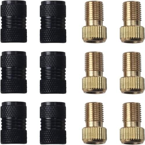 HOT 12Pcs Presta to Schrader Adapters, Presta Valve Adaptor, Presta to Schrader,Bicycle Pump Adapter for Mountain Bike