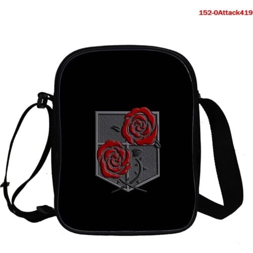 Hot Japan Anime Attack on Titan 3D Messenger Bags Shingeki No Kyojin Aren Survey Corps Wings of Liberty Satchel Shoulder Bags