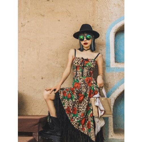 IRINAMS081 Spring Summer 2021 Original Design New Arrivals Women Top Short Vintage Printed Camisole