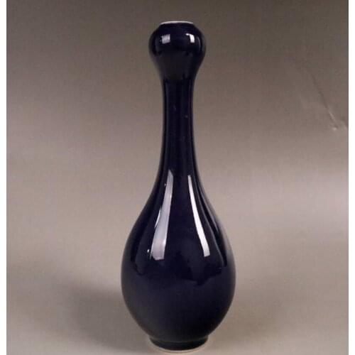 China seiko Blue glaze ceramic vase crafts statue