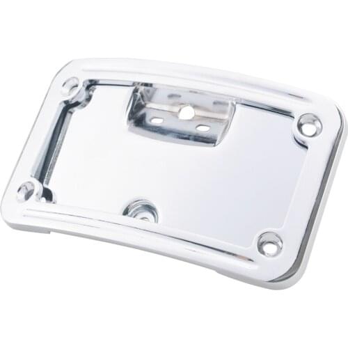 Motorcycle License Plate Frame Bracket Chrome Aluminum For 2005-2017 Harley Softail Deluxe FLSTN Springer Classic FLSTSC