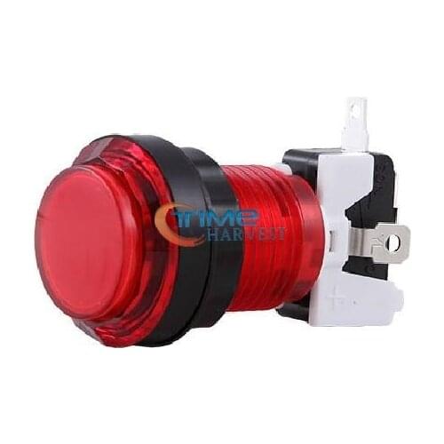 20pcs Lace Illuminated Round Push Button with ZIPPY microswitches and LED lamp buttons for Casino game machine/arcade cabinet