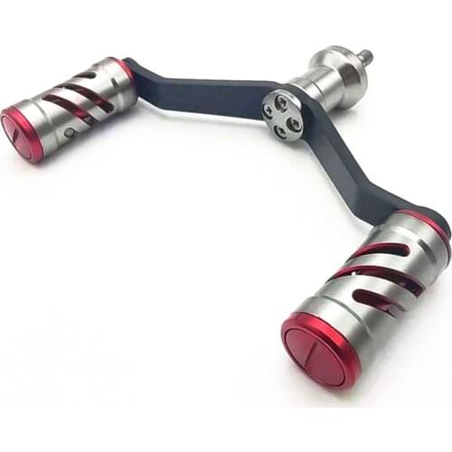 LinMoFish New 100mm carbon plate squid arm, Kaleidoscope holding pill, modified fishing handle, suitable for Shimano,Daiwa