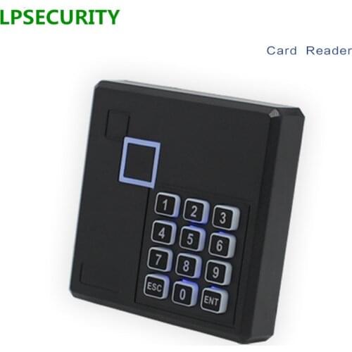 LPSECURITY Weatherproof Outdoor 125KHz Wiegand 26 26bit Access Control Keypad RFID Reader Color Black