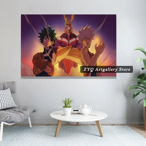 My Hero Academia Anime Poster Art Decoration Gifts Pictures Home Decoration Paintings HD Prints Wall Art Modular Living Room