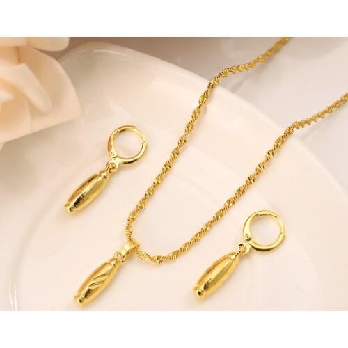 Jewelry Set For Women African ball Beads Jewelry Set Wedding Twist Choker Necklace Bridal Dubai Gold Color Jewellery Sets gift