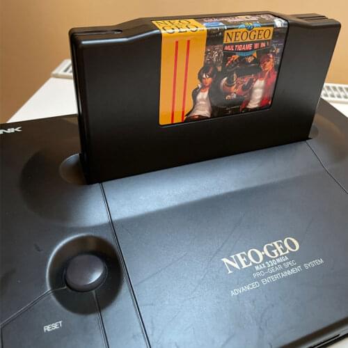 NEW NEOGEO AES 161 in 1 Version 2 Game Cartridge and ShockBox for SNK NEO GEO Console