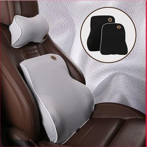 Car Head Pillow, Car Memory Foam Cushion, Neck Brace, Lumbar Pillow, Four Seasons Car Interior Car Accessories