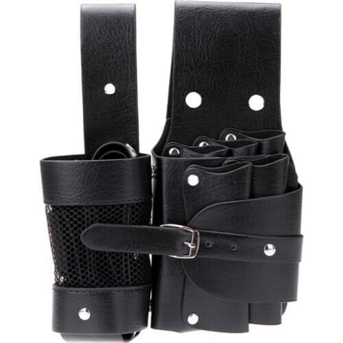 Pro Salon Barber Toolkit Leather Hairdressing Scissors Kit Bag Scissors Pockets Hairstylist Holster Pouch Holder Tool