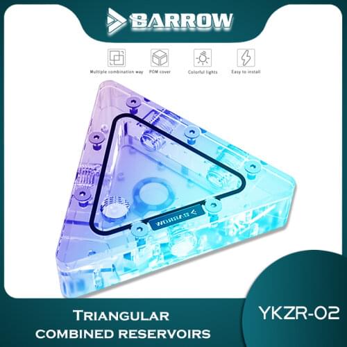 Barrow Triangle Combined Reservoir Water Tank 30ML For Split Water Cooling Multi-Combination 5V ARGB SYNC, YKZR-02