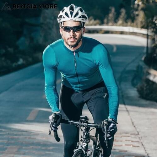 Santic Autumn Winter Pro Cycling Jerseys MTB Downhill Breathable Long Sleeve Top Jersey Mountain Bike Clothing Maillot Ciclismo