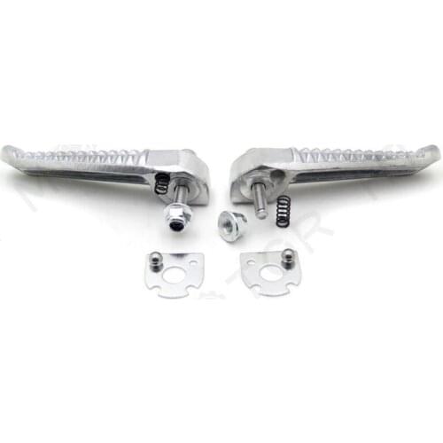 Aftermarket Free shipping motorcycle parts SILVER Rear Foot Pegs Footrest Fit For Yamaha YZF-R1 YZF-R6 YZF R6 R1 1999-2011