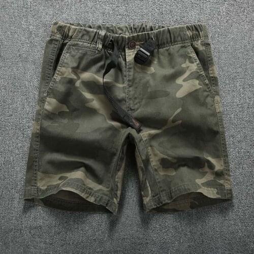 Camouflage Loose Cargo Shorts Men 2020 Summer Military Camo Short Pants Homme Cargo Shorts