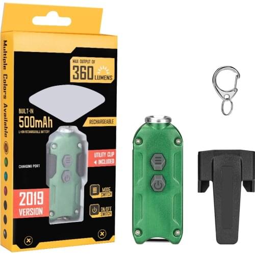 Led Keychain Light Rechargeable Mini Flashlight 360LM Built-in 500mAh Battery 4 Lighting Modes Portable Flashlight For Outdoor