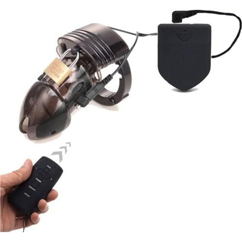 BDSM CB6000 Chastity Device Cock Cage For Man ,Remote Control Electro Shock Penis Ring Sex Toys,Electric Cock Ring Chastity Belt
