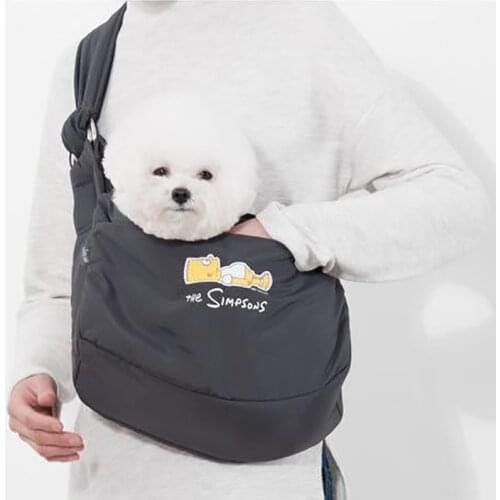 Mylb Breathable Travel Hands-Free Dog Carriers Reversible Double-sided Pet Shoulder Bags Pocket Small Dog Cat Carrier Bag