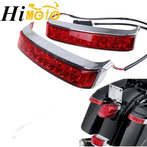 Motorcycle Rear Saddlebag Luggage Tail Light Turn Lamp Lens Cover For Harley Touring Road King FLHR 14-18 CVO Limited FLHTKSE