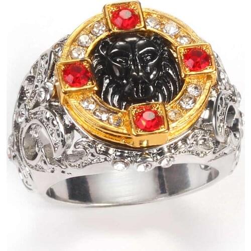 Women Rings Silver Plated Red Gem Retro Rings Banquet Couple Cubic Zirconia Rings Birthday Gift for Girlfriend Fashion Jewellery