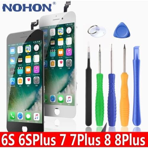 NOHON LCD For Apple iPhone 7 8 Plus iPhone7 7Plus 8Plus Screen Display Full Assembly Digitizer Replacement AAAA 3D Touch + Frame